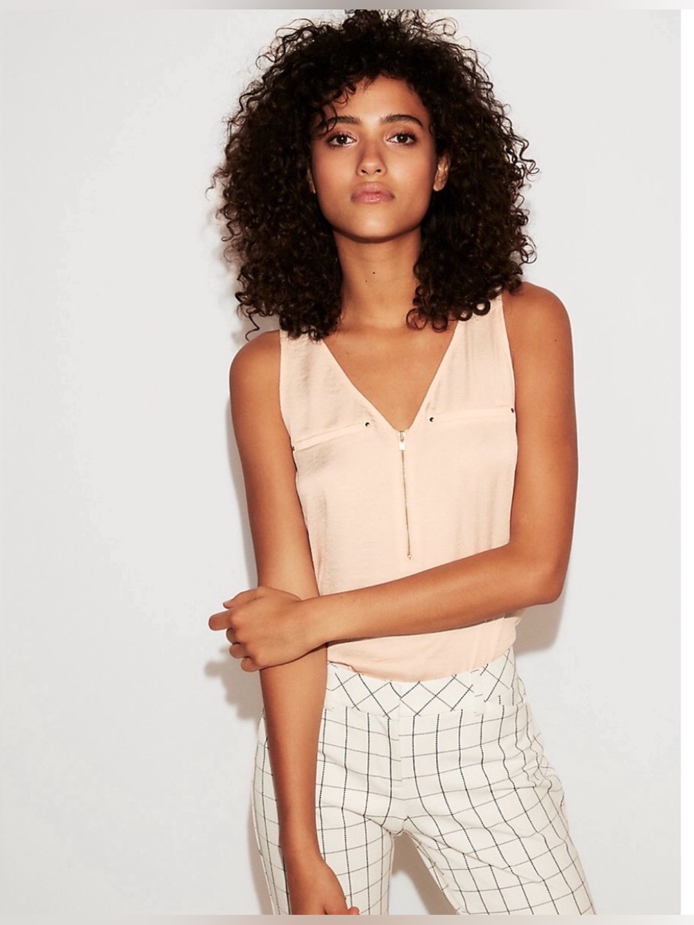 Express Satin Hudson Tank Top ~ Size: Large